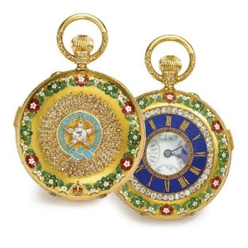 Золотые карманные часы 